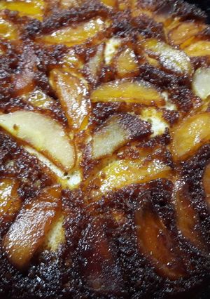 Una foto de Torta de manzana invertida