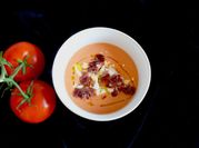 Una foto de salmorejo sin gluten