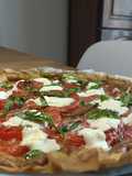 🌿Tarte tomate basilic et pesto aux fanes de carottes