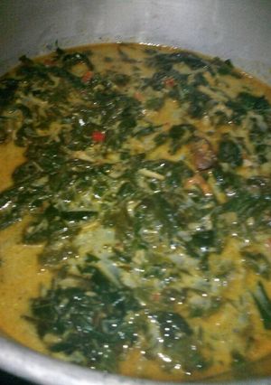Foto resep Daun singkong udang rebon