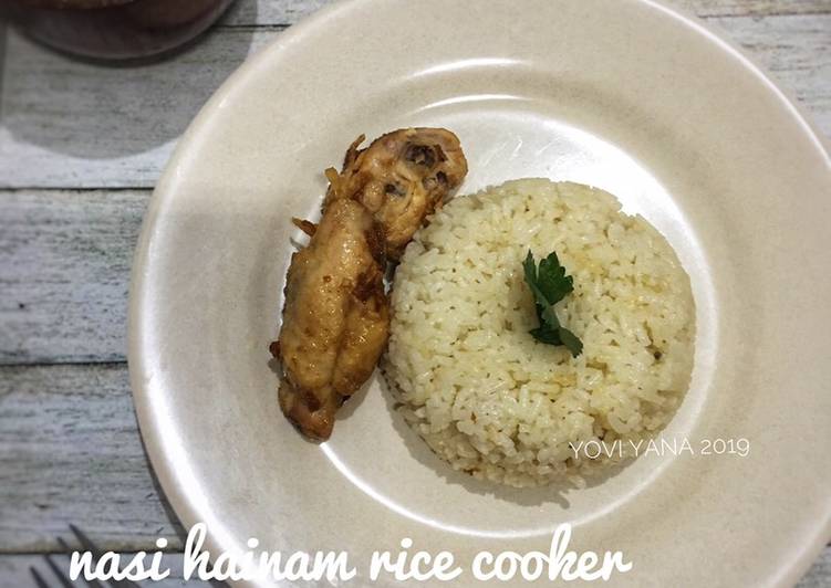 Resep Nasi hainam rice cooker Anti Gagal
