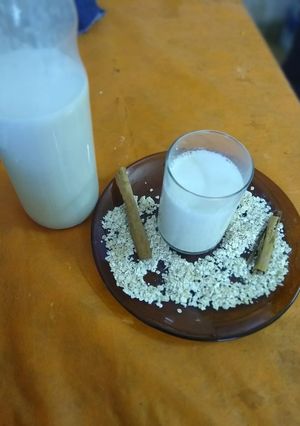 Una foto de Leche de avena