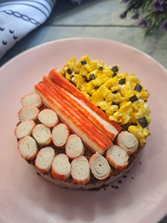 Foto resep Sushi cake nasi merah putih