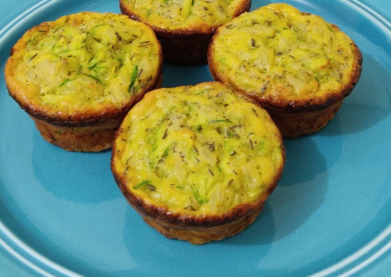 Muffins de arroz y zapallitos (sin gluten)