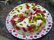 Una foto de gelatina de colores