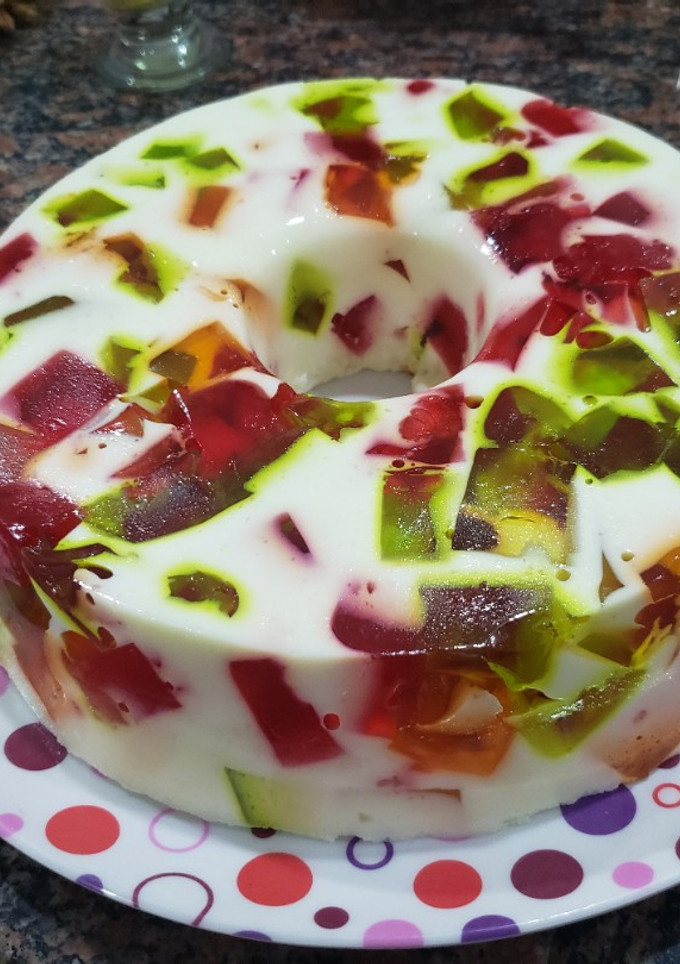 Una foto de Gelatina mosaico