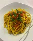 Fideos al curry