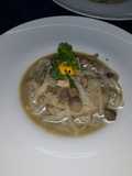 Sopa con champiñones y pollo