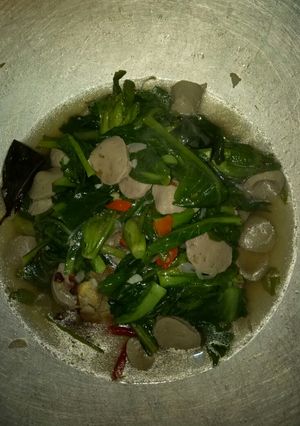 Foto resep Tumis baby kailan + bakso