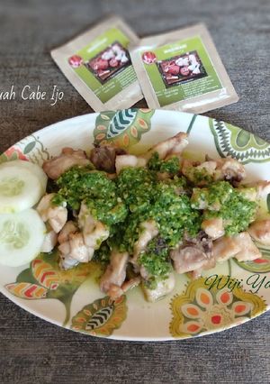 Foto resep Ayam Siram Kuah Cabe Ijo
