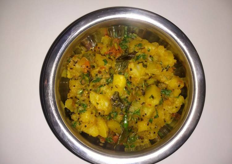 Recipe of Perfect Maharashtrian aaloo bhaji