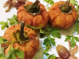 Croquetas de patata rellenas de semillas de calabaza