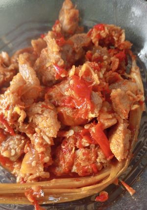 Foto resep Daging bathok balado