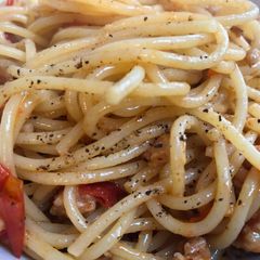 Tasty 10 Minute Sausage and Tomato Pasta A picture of Tasty 10 Minute Sausage and Tomato Pasta.