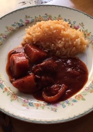 Una foto de Carne enchilada