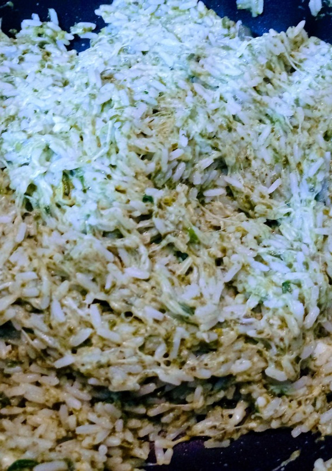 Una foto de Arroz verde