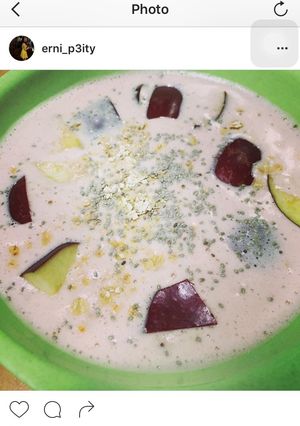 Foto resep Oatmeal red apple
