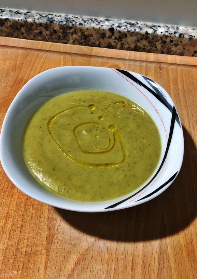 Una foto de Crema de calabacín
