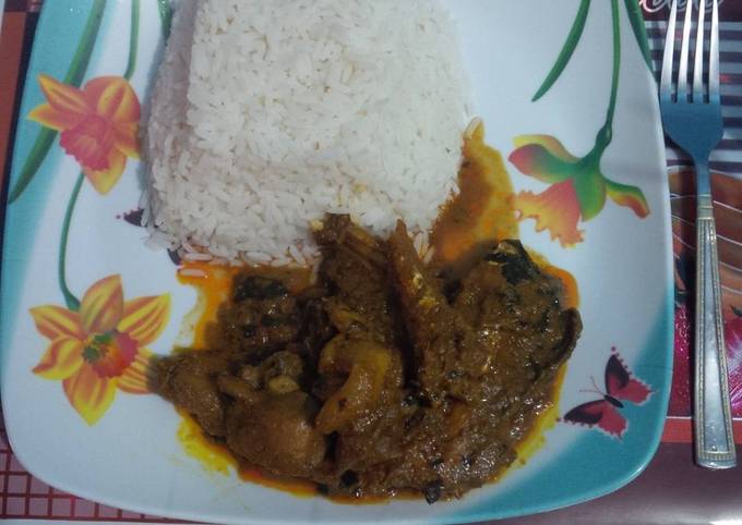 Rice with native stew