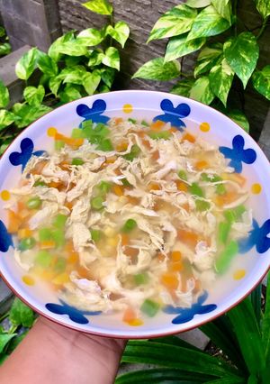 Foto resep Sop Jagung, Wortel, Buncis Kuah Telur 🌽🥕🥚