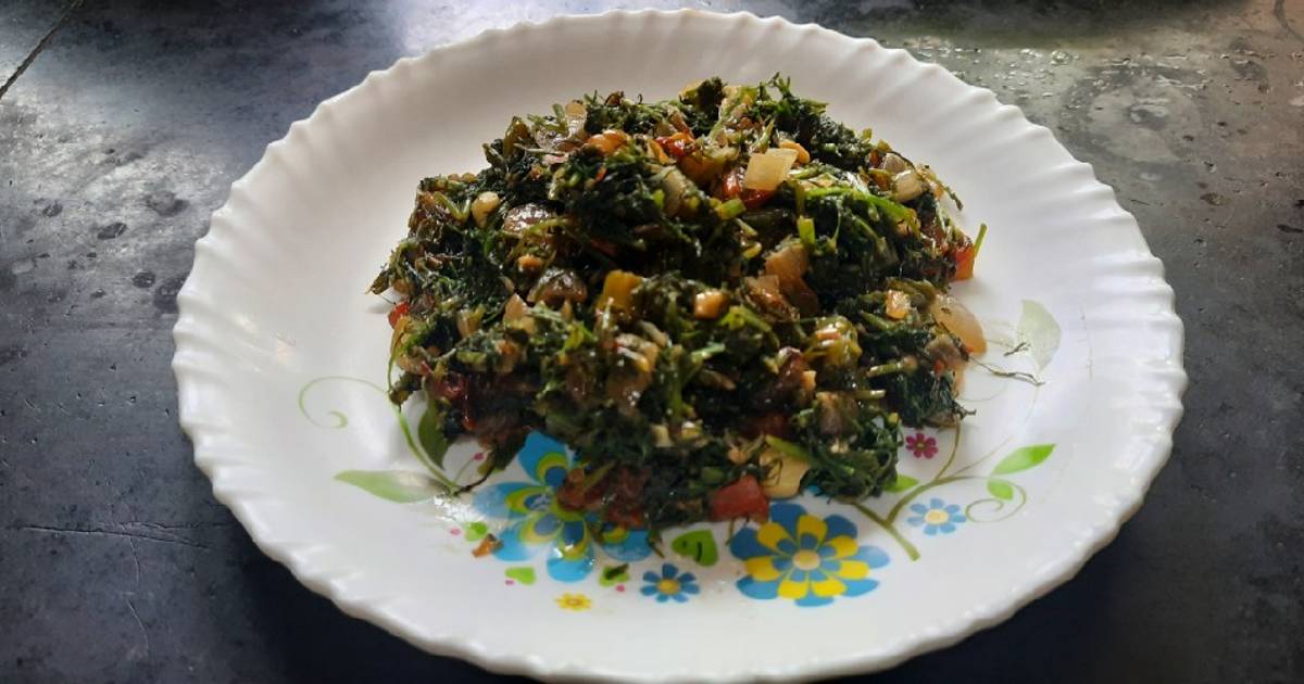 Shepudill Green Leafy Vegetables Sabji By Recipe By Varsha Narayankar Cookpad 2494