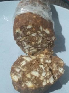 Una foto de Salchichón de chocolate