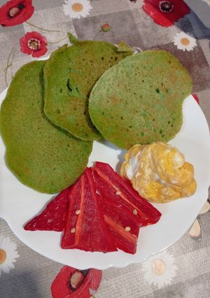 Zöldborsós mini palacsinta recept fotója