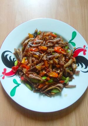 Foto resep Oseng Teri Pete Pedassss