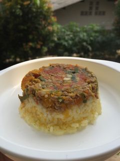 Foto resep Nasi tim daging sapi