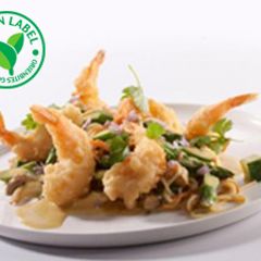 A picture of Pasta Tempura Shrimps by Orien Bites.