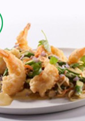 A picture of Pasta Tempura Shrimps by Orien Bites.
