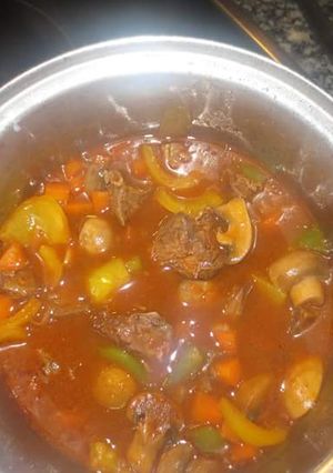 A picture of Beef mixed mushroom.