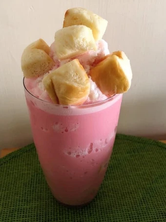 Recipe 🧑🏽‍🍳🧑🏼‍🍳Bangkok Street Dessert• How To Make Thai Pink Milk • Khanom Pung Nom Yen|ThaiChef Food the Perfect Perfect