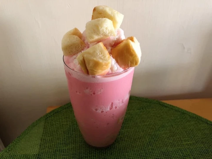 Recipe 🧑🏽‍🍳🧑🏼‍🍳Bangkok Street Dessert• How To Make Thai Pink Milk • Khanom Pung Nom Yen|ThaiChef Food the Perfect Perfect