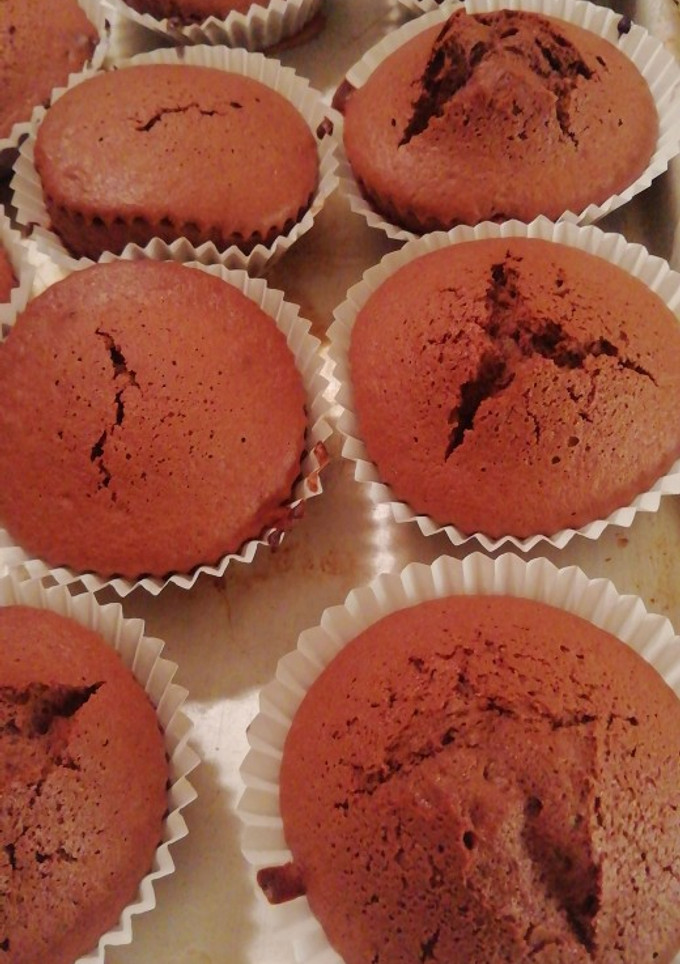 Una foto de Magdalenas de chocolate