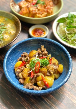 Hình của món Thịt Kho Khoai Tây.