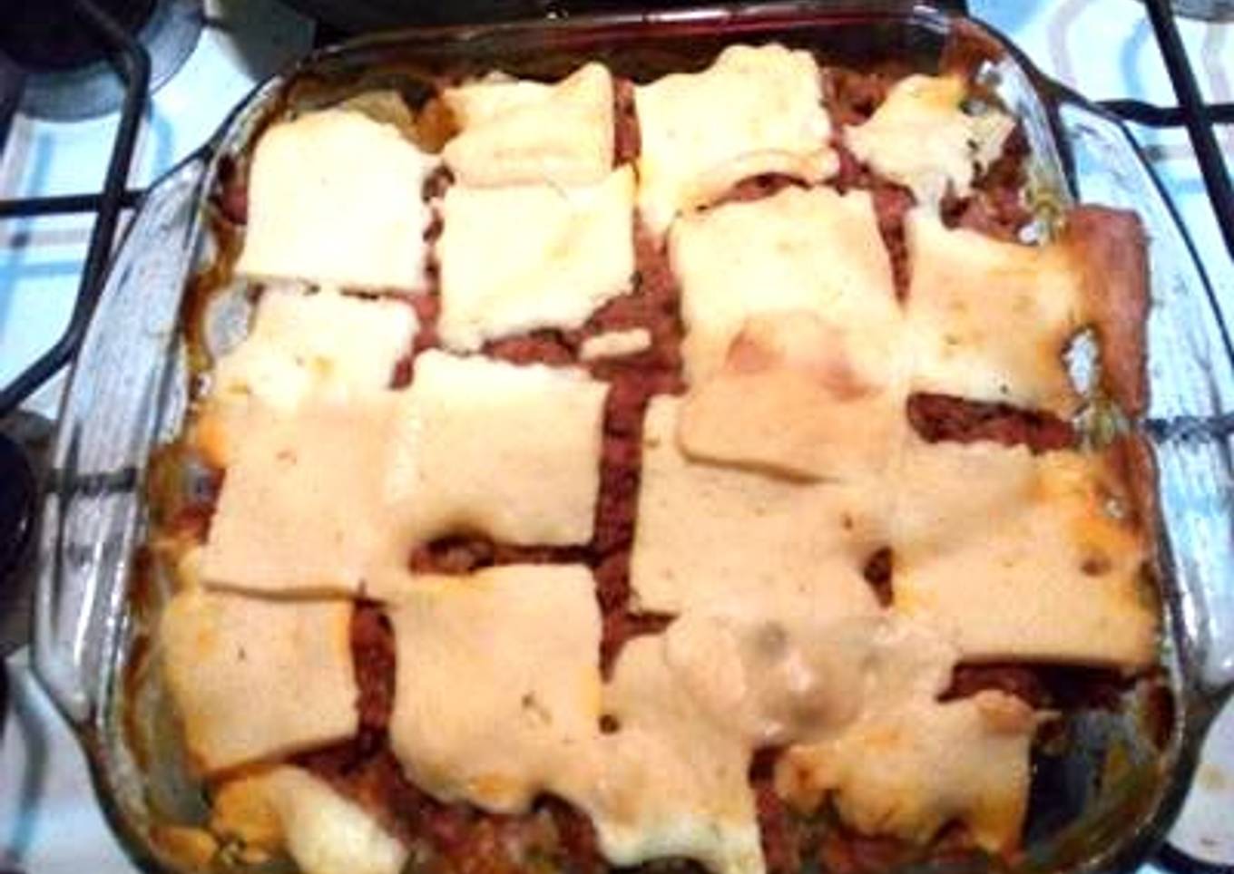 Pastel de carne con patatas (tipo lasagna)