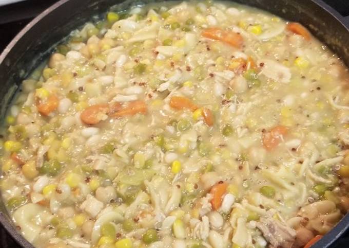 Recipe of Speedy Hearty Chickpea Chicken Noodle Soup