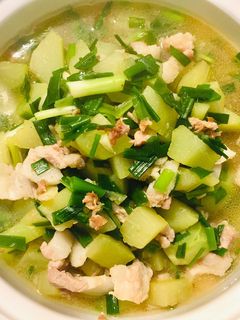 Hình của món Canh su su thịt ba chỉ.