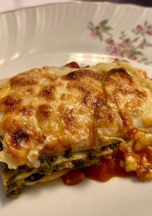 Una foto de Lasaña de carne con espinacas en Thermomix