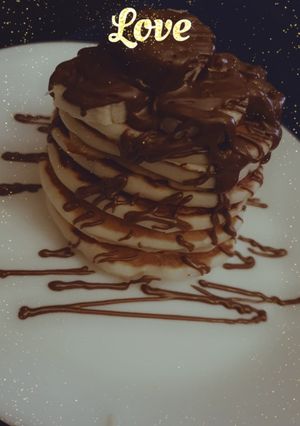 صورة لوصفة بان كيك(pancake) بدون بيض