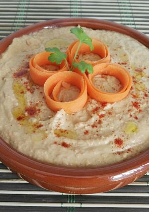 Foto principal de Hummus de lentejas y pimientos del piquillo
