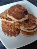 Mini hotcakes avena banana y arándanos con stevia ✨