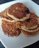 Mini hotcakes avena banana y arándanos con stevia ✨