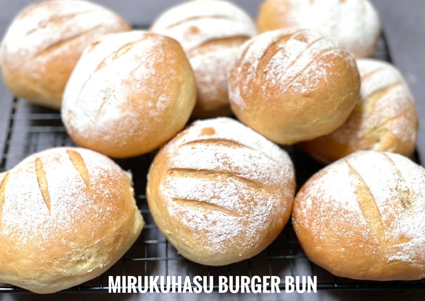 Mirukuhasu Burger Bun- overnight dough