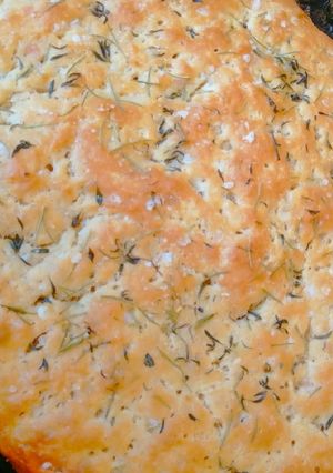 Una foto de Focaccia de maíz