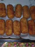 Croquetas de arroz con paleta y queso