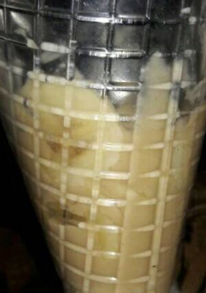 Una foto de Postre con bananas