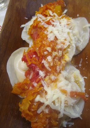 Una foto de Agnolotis de ricota con salsa fileto a mi manera!