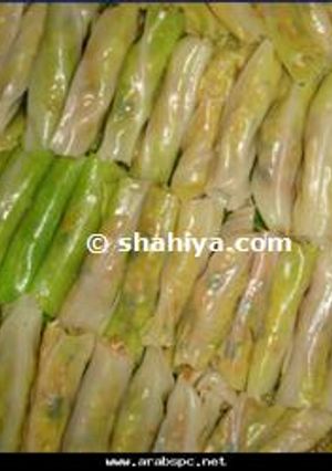 صورة لوصفة طريقة عمل محشي الكرنب المصري